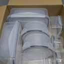 HOMBERKING 40 Pieces Food Storage Containers Set with Snap Lids (20 Lids + 20 Containers), Plastic Containers, BPA-Free Lunch Container Bento Box for Home, Black