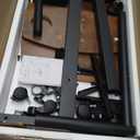 Overbed Table with Wheels Adjustable Height, Tiltable Desktop with Tray, Over Bed Table Rolling Bedside Tables, Medical Mobile Standing Desk, for Hospital Office Bedroom Sofa, Brown