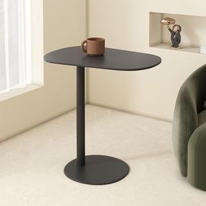 Modern Metal Side Table, Ultra-Thin Sofa Side Table, Sofa Side Table, Suitable for Dining Room, Living Room, Cafe - Snack Side Table TV Tray, Bedside Table, can be Used for Dining by The Sofa : Home & Kitchen