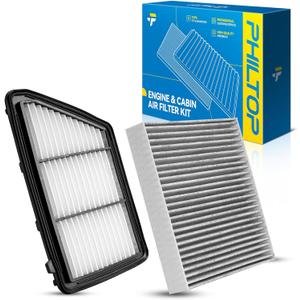 PHILTOP Engine & Cabin Air Filter Set, Compatible With Honda CR-V 2017-2019 2.4L, Replace CA12259 CF11182 Car Accessories