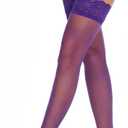 Lidogirl Lace Top Thigh High Stockings (One Size, 15d Purple)