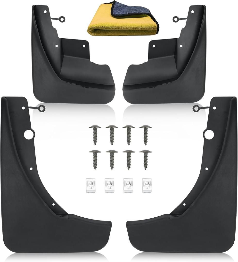 Mud Flaps Compatible with Jeep Grand Cherokee 2011-2022 Mud Guards Splash Guards Tire Protector Mudguard No Drilling Required Mudflaps Accessories