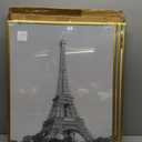 upsimples 18x24 Picture Frame Gold 3 Pack, Scratch-Proof Poster Frames 18 x 24 for Photo Gallery - Slide-In Strips, Horizontal or Vertical Wall Mounting