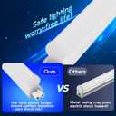 hykolity 2 Pack LED Shop Light 4FT, T5 Integrated Single Fixture, 22W, 2200LM, 6500K Super Bright White, Linkable Shop Light, Utility Shop Lights, Corded Electric with Built-in ON/Off Switch