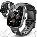 Smart Watch, 1.91" HD Screen Smartwatch for Men Women, Fitness Watch with Heart Rate/Sleep Monitor/Steps Monitor, 110+ Sports Modes, IP68 Waterproof Activity Trackers for Android iOS (Black)