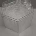 Leinuosen 6 Pcs Large Buffet Risers, 5.5 to 8 Inch Catering Dessert Table Risers Food Decorative Stands with hollow bottom for Catering Supplies, Party(Clear, Hexagonal)