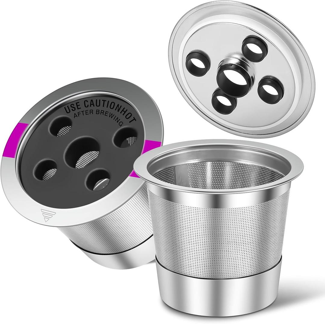 Reusable K Cups with Multistream Technology for Keurig K Supreme, K Supreme Plus and K Slim, Refillable Coffee Filters (2packs)