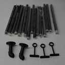 Black Extra Long Industrial Curtain Rod 240 Inches for Windows, 30-240 Inch, Outdoor, Rustic, Room Divider