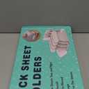 Bed Sheet Holders for Corners, Heavy Duty Fitted Sheet Holder with Lock Fastener Straps &Anti-Slip Pads Keep Sheets Firm&Tight, No More Loose Sheets, Easy Installation for Any Mattress Sizes(Set of 4) (Gray)