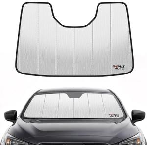 2024-2026 Crosstrek Windshield Sun Shade Compatible for 2024-2026 Subaru Crosstrek Impreza Silver Reflective Foldable Front Sun Visor Sunshade Protector with Storage Bag Keep Interior Cool