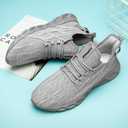 Sneakers for Men Running Casual Lightweight Tennis Shoes Walking Athletic Gym Workout Shoes Summer (8, Grey)