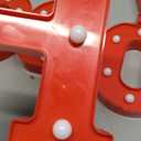 Festive HO HO HO Christmas Decor, LED Light Up Letters Sign, Battery Powered Christmas Decorations Indoor for Home Tabletop, Bar & Xmas Party, Perfect for Holiday Gift & Indoor Decor Accent