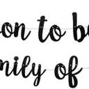 KUNGOON Soon To Bee a Family of three Banner, Welcome Baby Party Banner,Bumble Bee Theme Baby Shower