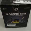 Premium Floating Drink Holder for Pool, Hot Tub Accessories for Adults - Holds Up to 50 LBS - Fun Swimming Pool Accessories for Adults, Cool and Unique Drink Floaties (Black)