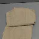 Lecloud Bessie Short Curtains 24 Inch Length Set of 2, Faux Linen Cafe Kitchen Curtain Tiers, Rod Pocket Tiers Window Treatment for Living Room Bedroom Bathroom, Each 30 W x 24 L, Natural