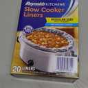 Reynolds Kitchens Slow Cooker Liners, Regular (Fits 3-8 Quarts), 20 Count