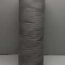 Sol Living Yoga Bolster Pillow for Restorative Meditation - 100% Cotton Cylindrical Cushion with Washable Cover for Balance Support in Asana Poses (26" x 8", Grey)