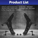 Front Control Arm Suspension Kit with Ball Joints Sway Bar Link Fit for 2014-2018 Subaru Forester