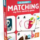 Chuckle & Roar - Matching Alphabet Board Game for Kids 3 and Up - Concentration Game for Toddlers and Preschoolers