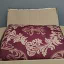 Men's Soft Winter Warm Blanket Soft Cozy Flannel Blanket Decor Sofa Couch Cover Flower Red Gold Floral Classy Burgundy Antique (50"x60", Color317)