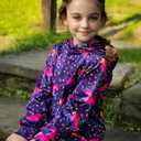 Teens Cool Purple Unicorn Pullover Sweater for Girls Fasion Pink Flower Hoodies 13 14 Years Juniors 3D Starry Galaxy Long Sleeve Spring Outfits Young Boys School Loose Fit Sports Sweatshirts,Big Kid