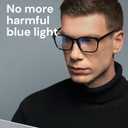 Gaoye Black Blue Light Glasses for Computer & Gaming - Anti UV Ray Lenses, Scratch-Resistant & Comfort Fit (Black)