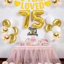 75th Birthday Decorations for Men and Women Gold Party Decorations