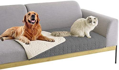 Tcksstex Waterproof and Non-Slip Dog Bed Cover and Pet Blanket Sofa Pet Bed Mat ，car Incontinence Mattress Protectors Furniture Couch Cover for Most Cats Dogs,Pets（30x70-Dark Grey）