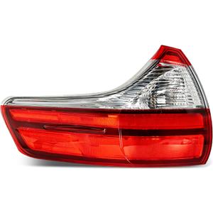 munirater 1-Pack Rear Left Tail Light Assembly Replacement for Sienna Base/L/LE/XLE/Limited 2015-2020 Driver Side Outer Brake Lamp