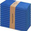Urban Villa Cloth Napkins Set of 12 20x20 Inches 100% Cotton Napkins Cloth Washable Soft Durable Reusable Absorbent Table Dinner Napkins Cloth for Hotel Lunch Restaurant Weddings Parties-Royal Blue