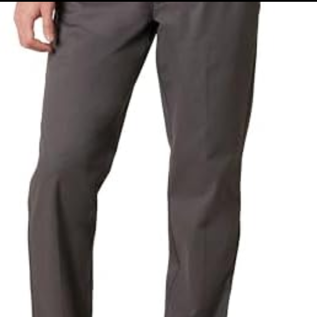 Amazon Essentials Men's Straight-Fit Wrinkle-Resistant Flat-Front Chino Pant  Charcoal 29Wx29L
