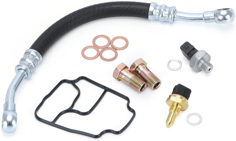 Engine Oil Filter Housing Seal Kit Replacement for BMW E46 E39 E53 E85 325Ci 530i X5 Z3