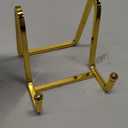 Plate Holder Easel Display Stand - 3 inch Metal Plate Stands for Display - Tabletop Picture Stand - Gold Iron Easels for Display Pictures | Photo Frames | Book | Decorative Plates | Plaque - 1 Pack