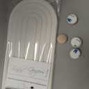 Instant Dry Sink Tray, Anti-Slip Stone Sink Caddy, Durable Kitchen Sink Organizer, Quick Dry Water Absorbing Stone Tray for Bathroom Counter, Stone Soap Tray -White (White Wooden Foot 4circles Large)