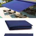12' x 10' Retractable Patio Awning Replacement Fabric Cloth, Durable Exterior Sunshade Canopy Cloth, Reinforced Multi-Purpose Waterproof Protective Awning Cover, Blue