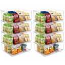 ClearSpace Stackable Storage Bins, Front Pantry Organizer, Large, 6 Pack