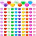 100Pcs Vending Machine Capsules 2Inch,Plastic Capsules Balls,Suitable for Prizes, Party Favours, Classroom Gifts(10Colors)