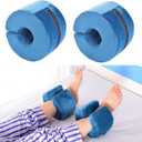 Heel Pillow Protectors for Pressure Sores Ulcer Heel Pain Relieve Cushion Anti Bed Sore Pad Foot Elevation Pillow Wedge Support Leg Rest (Blue 2 * Pcs)