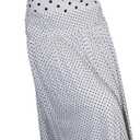 MakeMeChic Women's Polka Dots Halter Dress Tie Backless Summer Maxi Dresses (White, S)