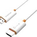 j5create ScreenCast HDMI Wireless Display Adapter Receiver - Mirror Phone, Tablet, Laptop to HDTV - Compatible with MiraCast, AirPlay, Android, Windows 10 PC, iOS, iPhone, Tablet (JVAW56)