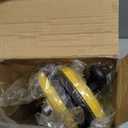 Glass Suction Cups Heavy Duty Aluminum Vacuum Plate Handle Floor Holder Hooks to Lift Large Glass/Tile Suction Cup Lifter/Moving Glasses/Pad for Lifting/Dent Puller (2 Pack) (Yellow)