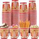 Tamone 100 PACK 9OZ Disposable Christmas Tree Paper Cups, Leak-Proof, Green, Perfect for Hot/Cold Beverages, Christmas Occasion