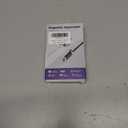 2 x StayCable 5FT USB A to USB C Cable with Built-in Magnetic Holder for Nightstand, Desk and Car, 3A Fast Charging Anti-Fall Cord with 2 Adhesive Metal Plates, Braid Type-C Data Cable for iPhone 17 (White)