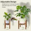 Adjustable plant Stand, bamboo plant Stand, sturdy plant support, suitable for 8, 9, 10, 11, 12-inch flowerpots, Flower Stand for Living Room Balcony Garden Patio