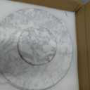 jalz jalz 12'' Marble Lazy Susan for Countertop Kitchen Turntable Storage Turner countertop Organizer Convenient Serving Rotation Spinning Tabletop Organizer Swiveling Serving Tray Revolving Platter