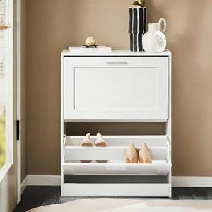 Haotian Shoe Cabinet Storage for Entryway, 2-drawers