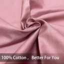 iMaylex Soft 100% Egyptian Cotton Zipper Pillow Case, Cozy and Lightweight Pillowcase, Set of 2, Lotus Pink, Standard, 20" x 26"