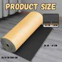 Pangda 1 Piece 78 x 24 x 1/2 Inch Extra Large Marine Foam Roll Closed Cell Rubber with Adhesive Insulation Sheets Lightweight Single Sided Tape Water Weather Resistant for Craft