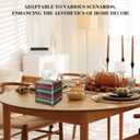 Christmas Tissue Box Cover, Green Tissue Holder Square with Bottom Belt for Home Bathroom Office Nightstand Car Vanity Desk, Housewarming Gifts Ideas for Women Friends Mom -24