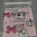 Puresora Halloween Pillow Covers 18x18 Set of 2 Throw Pillow Cases Soft Cushion Case Pillowcase for Chair Sofa Bedroom Living Room Home Decor, Pink